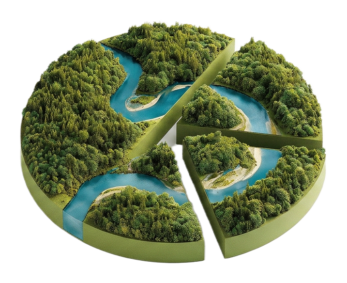 Fresh Water — natural capital pie chart